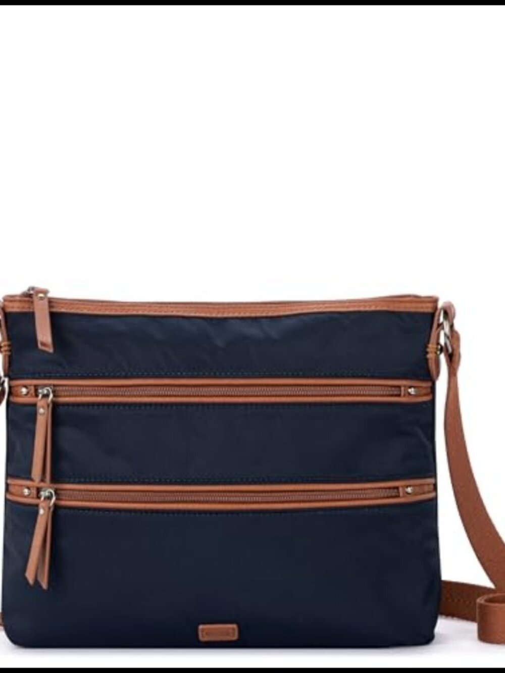Eco Twill Crossbody Purse Adjustable Strap Zipper Pockets Everyday Travel